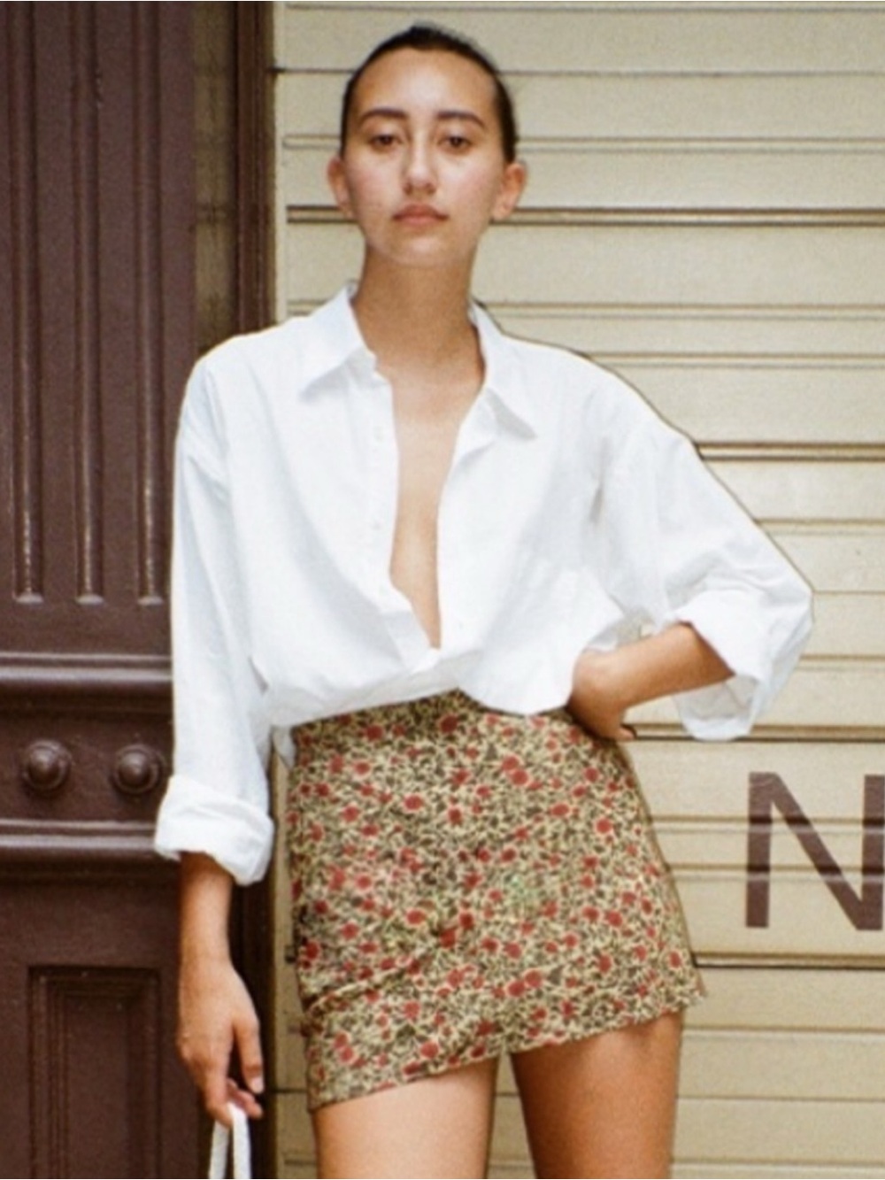 Réalisation Par The Cookie Mini Skirt in Dahlia Floral Print Small